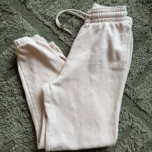 H&M Beige Jogger Sweatpants